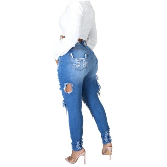 Bader Ripped$Repair Denim Jeans👖 - Picture 12 of 12